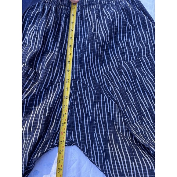 DRESS TO KILL by Jane Mohr Wide-Leg Harem Pants, Navy/Gray Striped, Size 1 - Picture 12 of 16